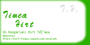 timea hirt business card